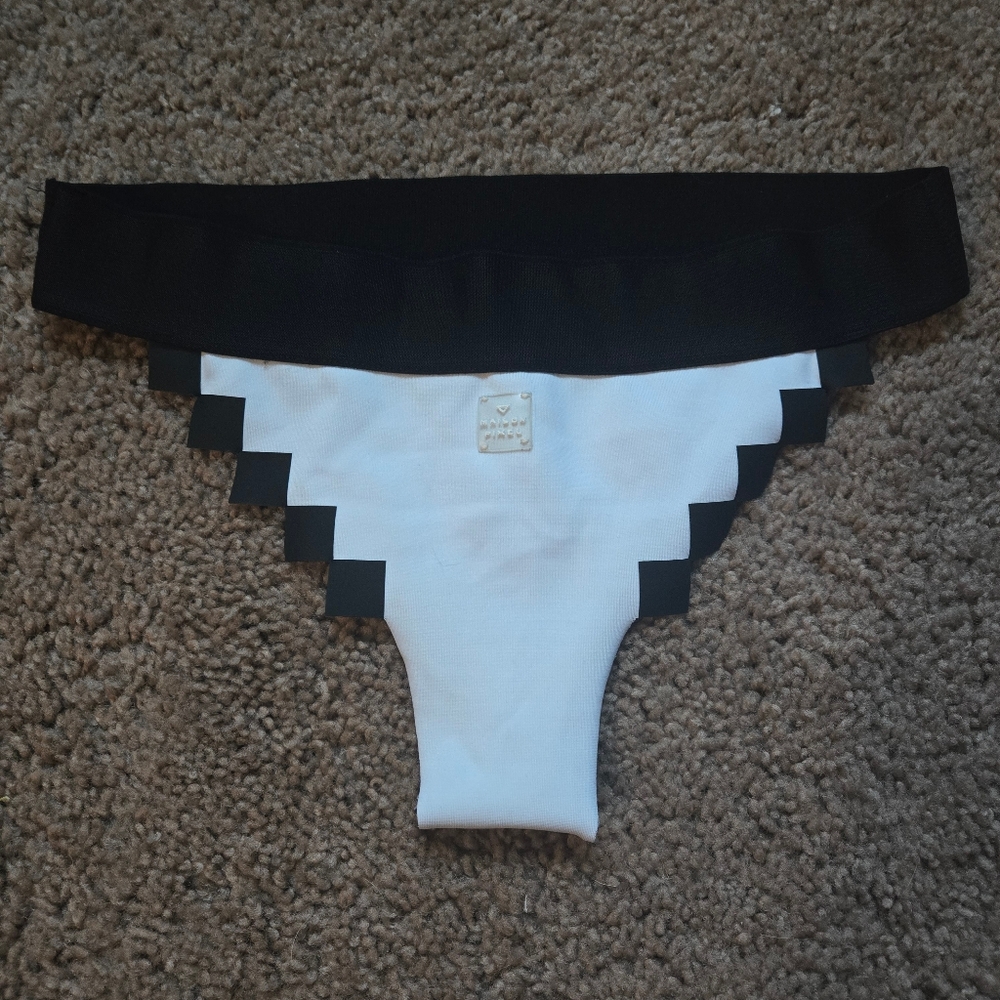Black And White Pixel Bikini Bottoms